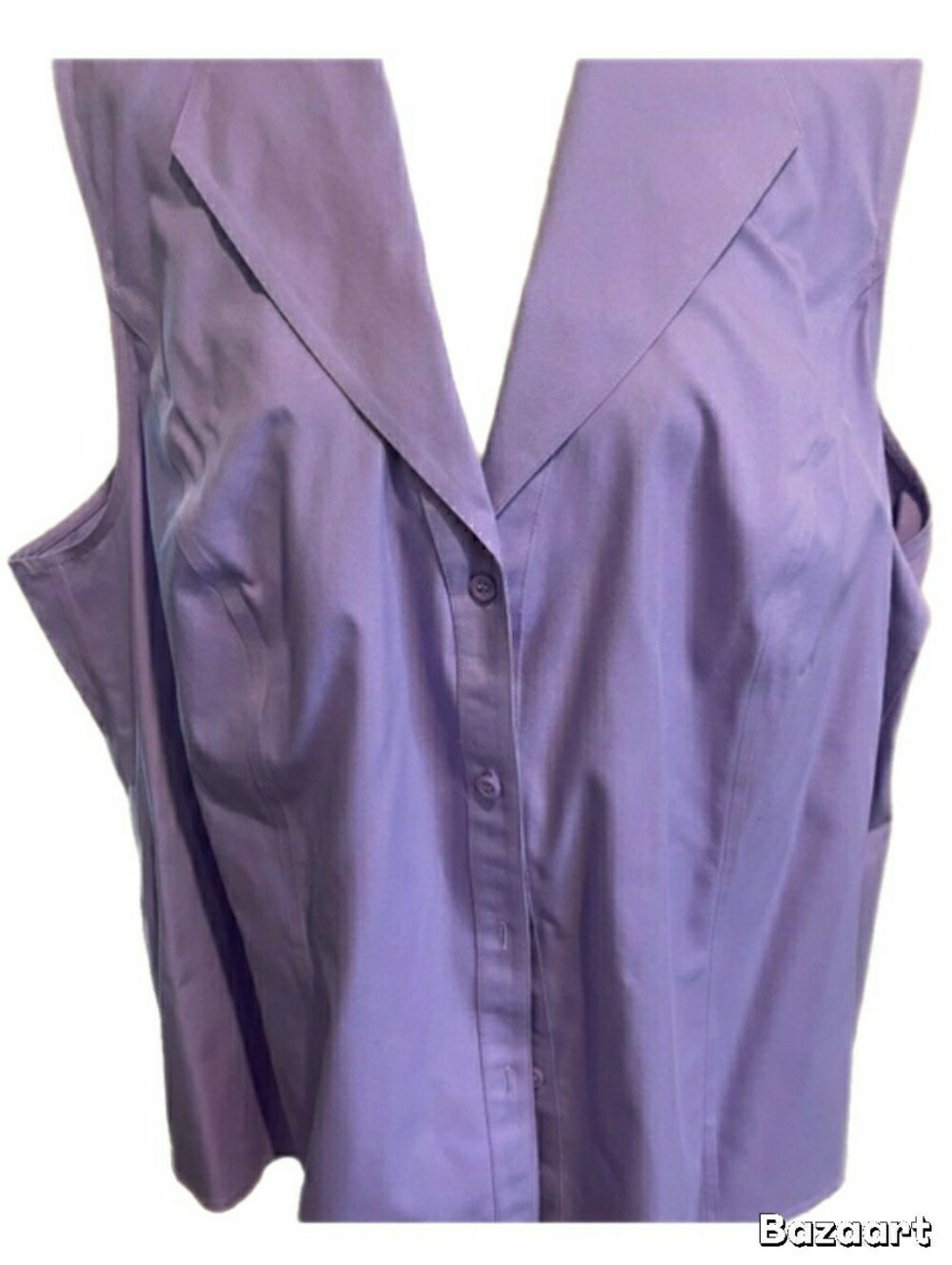Jones New York, Collection Platinum Woman Sleeveless Lavender Blouse, 22W - Picture 4 of 10
